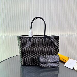 Goyard Black St. Louis PM Tote Handbag